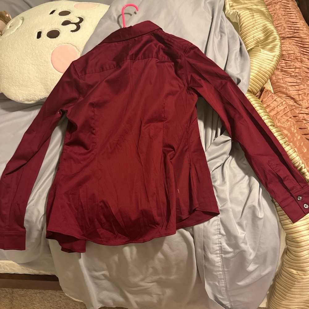 Banana Republic Deep Red Blouse - Picture 2 of 3